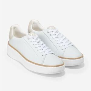 New Cole Haan Women's Grandpro Topspin Sneakers White Size 11